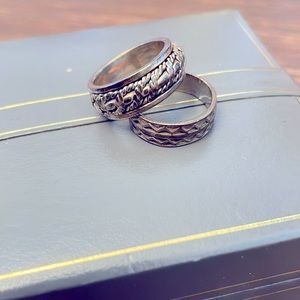 Silver rings for sale. Sold separately.
